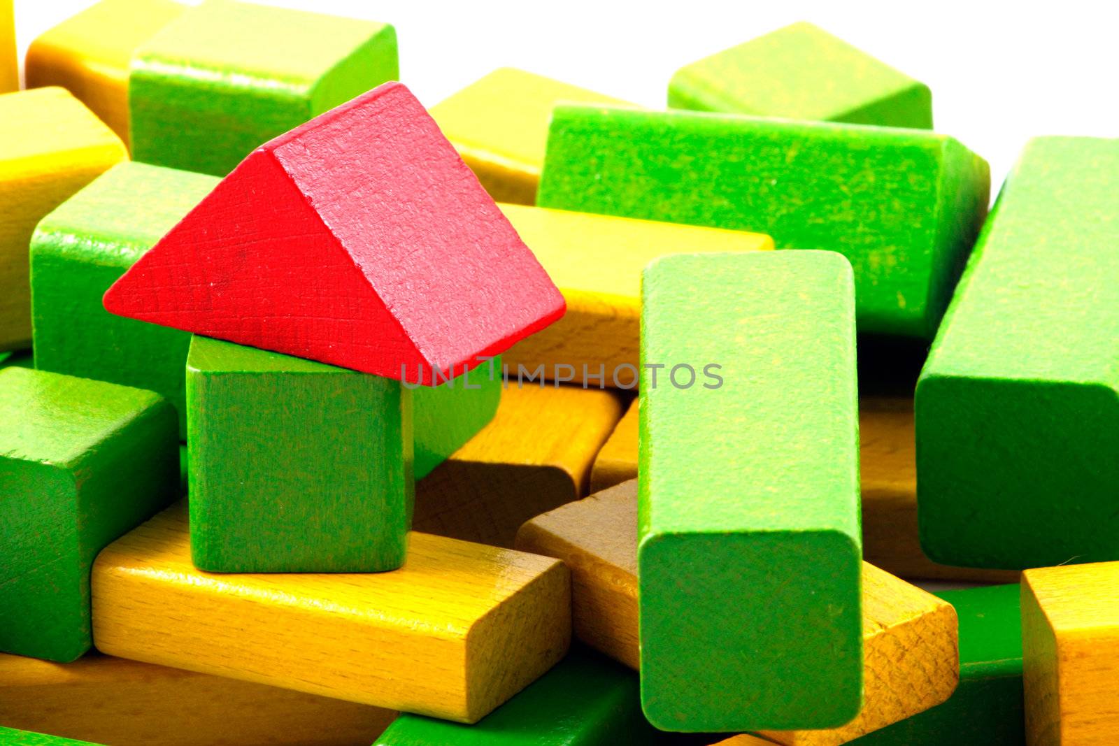 Wooden building blocks