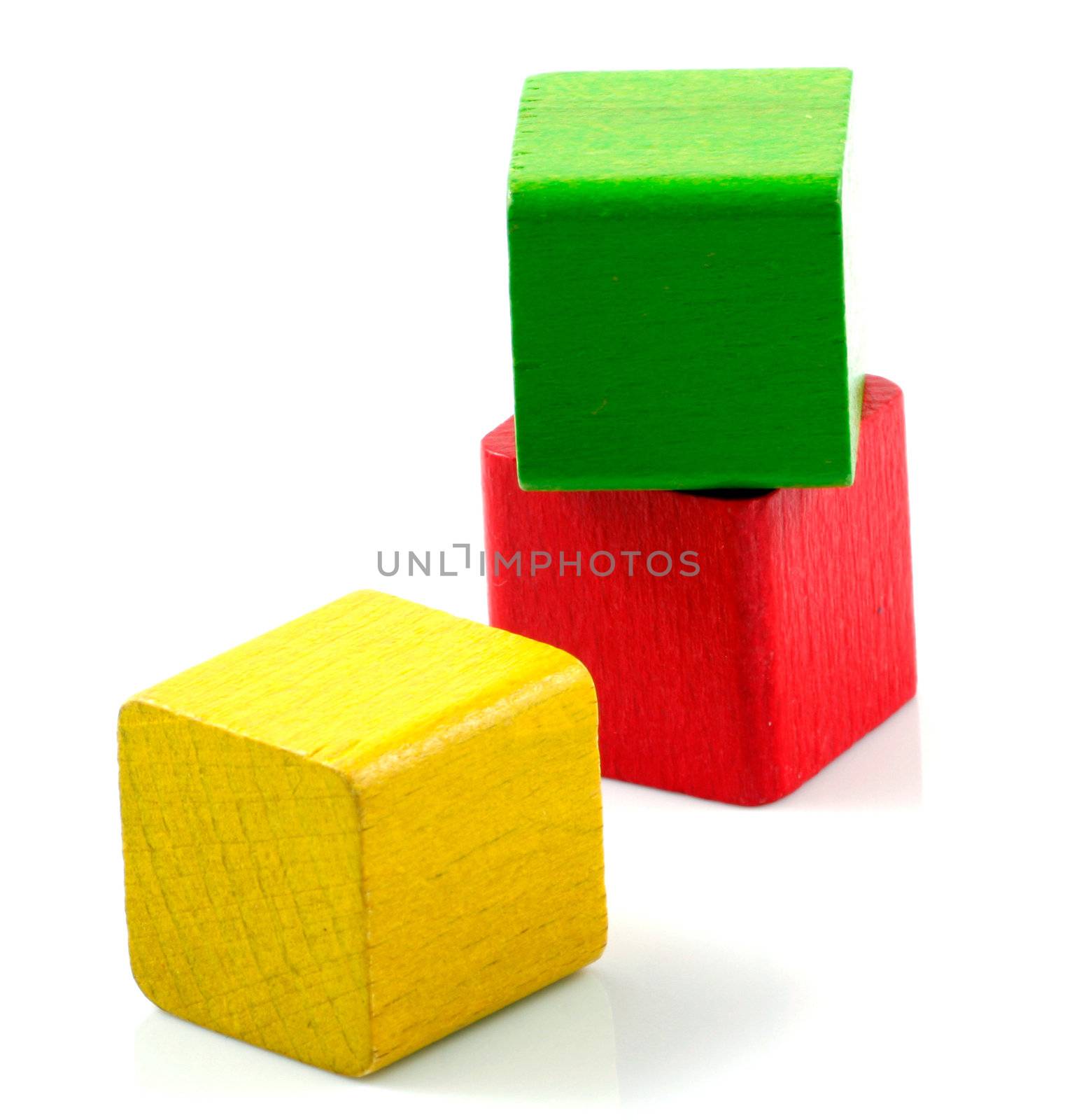 Wooden building blocks