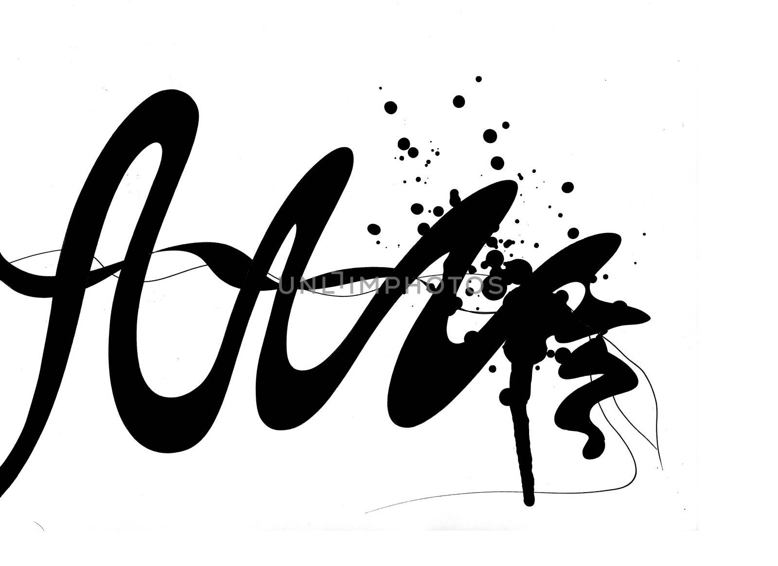 Line and ink splatters by jeremywhat