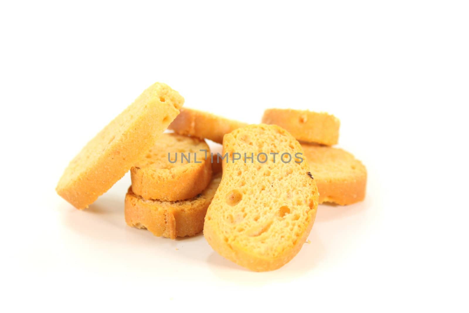 any handful Bruschetta on a white background