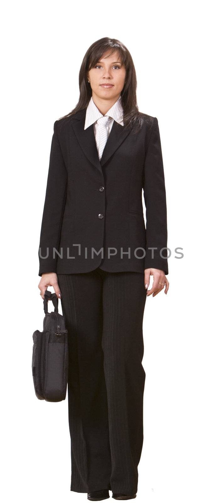Image of a businesswoman against a white background.