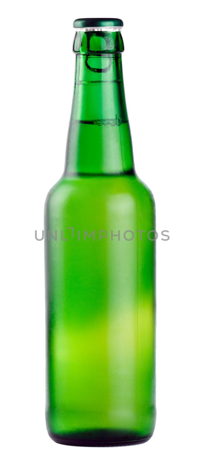 Beer bottle isolated on white