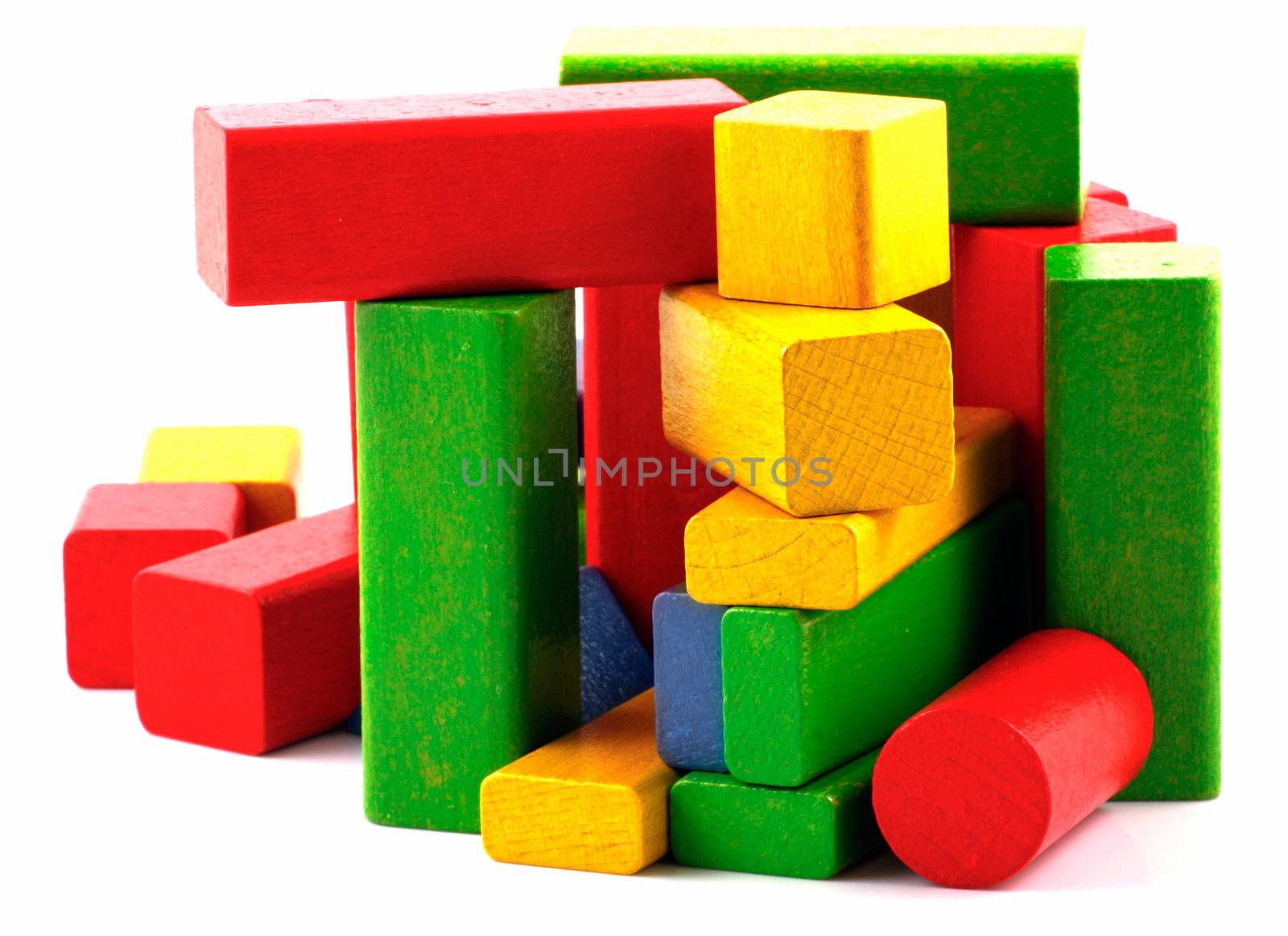 Wooden building blocks