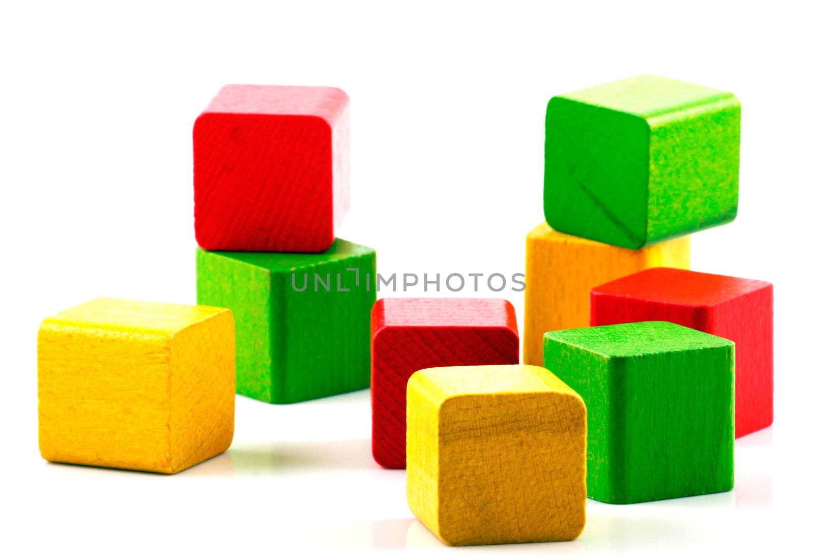 Wooden building blocks