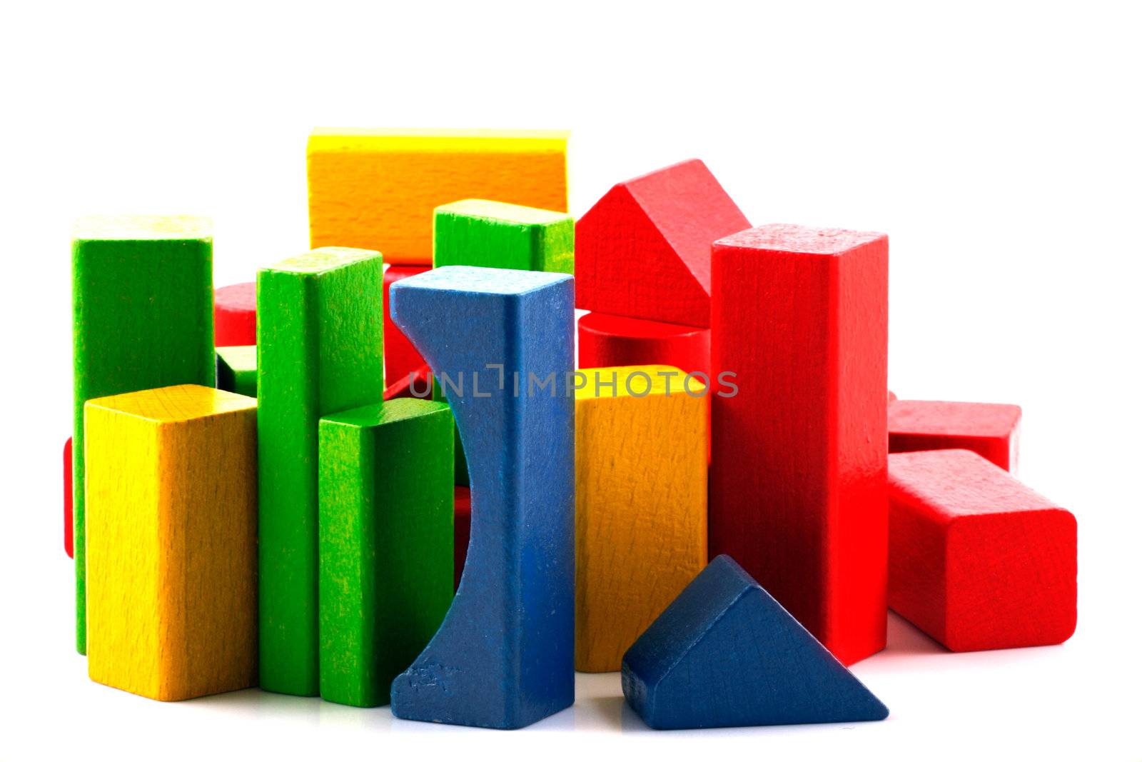 Wooden building blocks