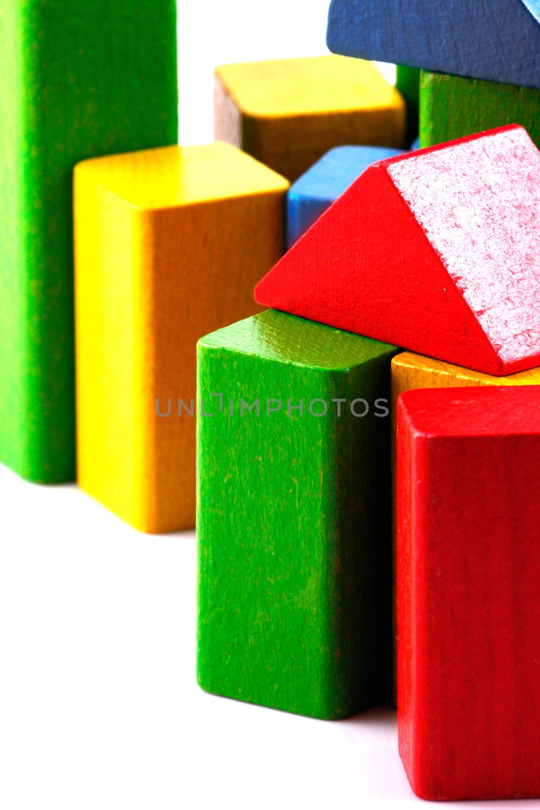 Wooden building blocks