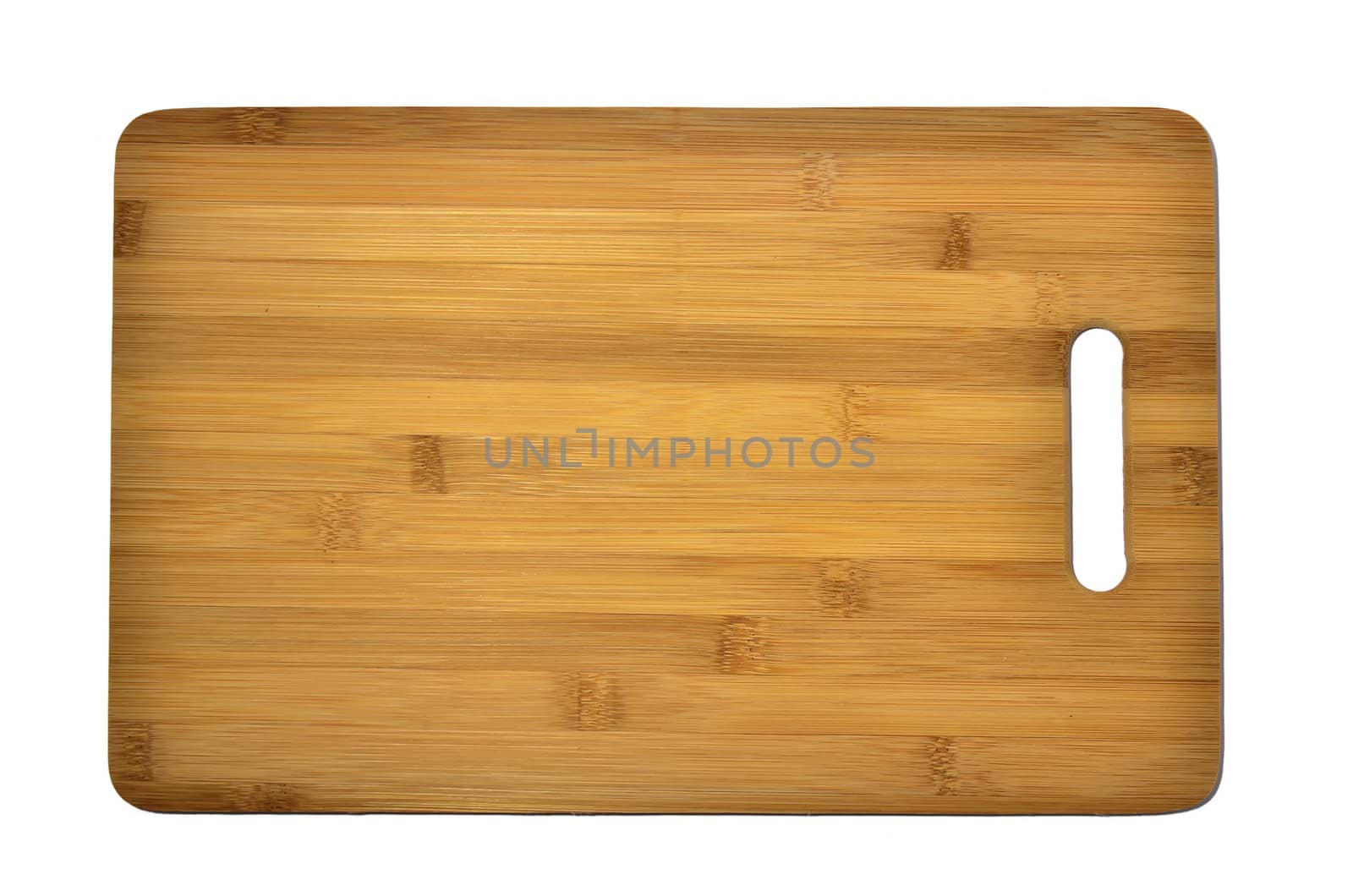 Wooden kitchen board isolated on white