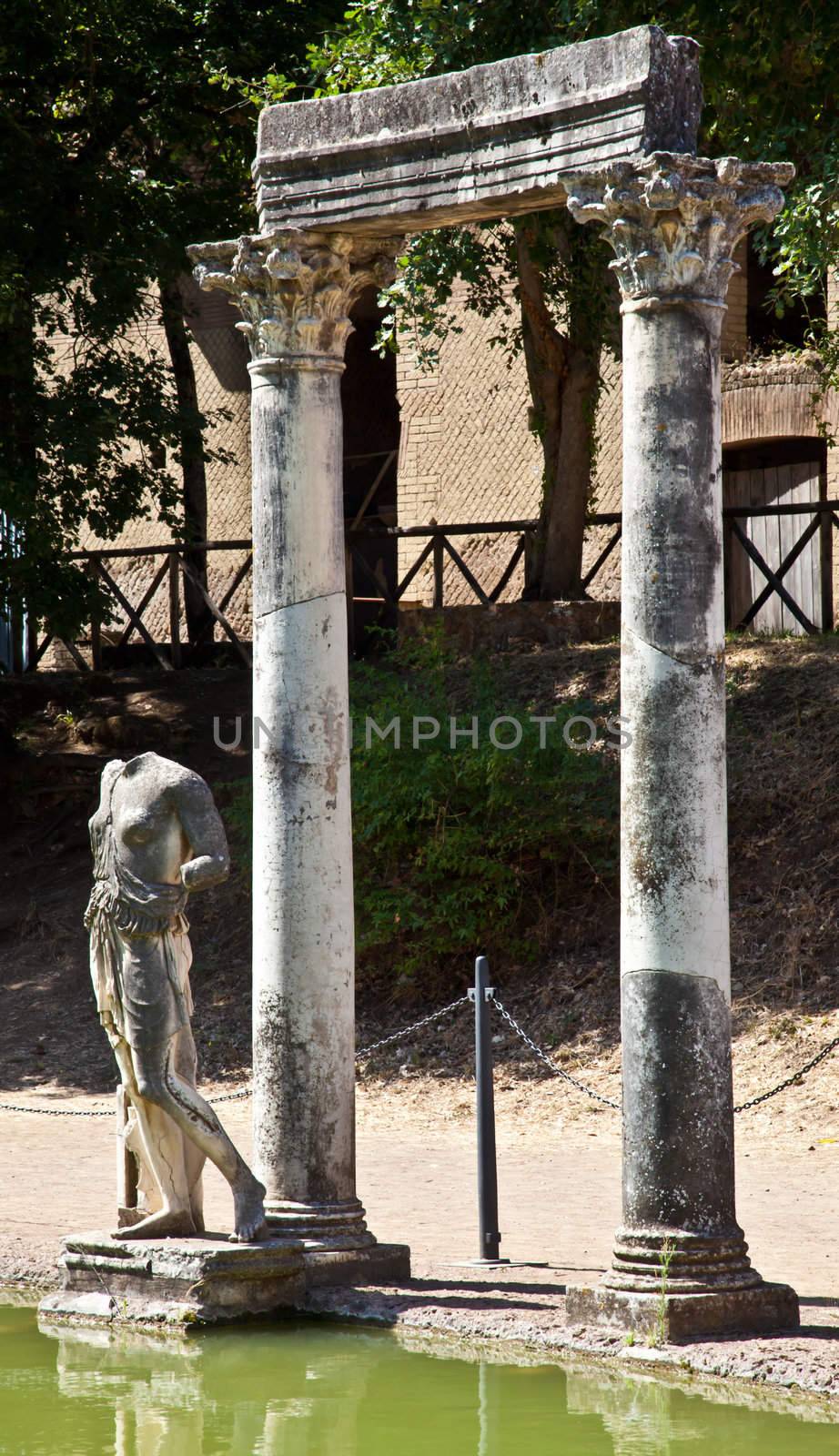 Villa Adriana in Tivoli - Italy. Example of classic beauty in a roman villa.