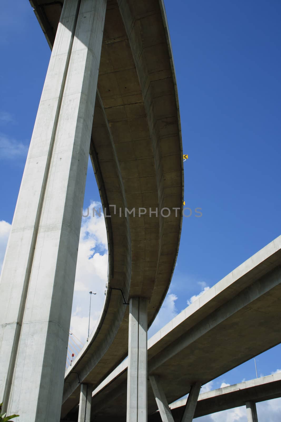 Bhumibol Bridge also casually call as Industrial Ring Road Bridge, Samut Prakarn,Thailand