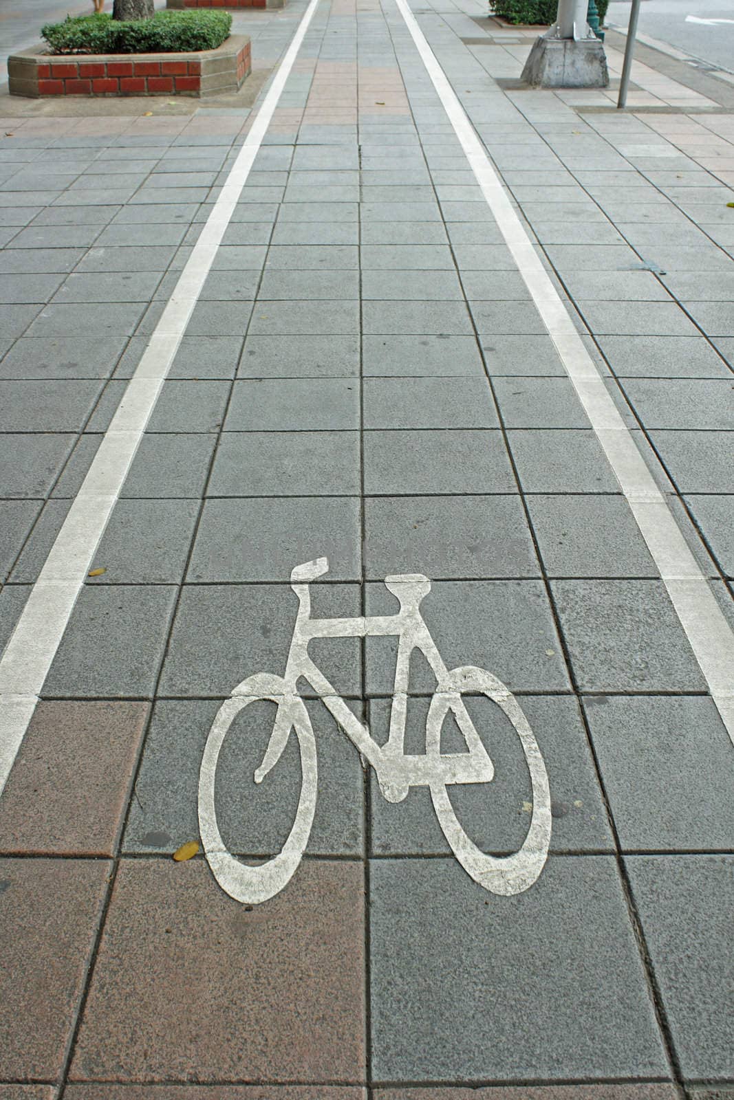 Bicycle lane symbol by liewluck