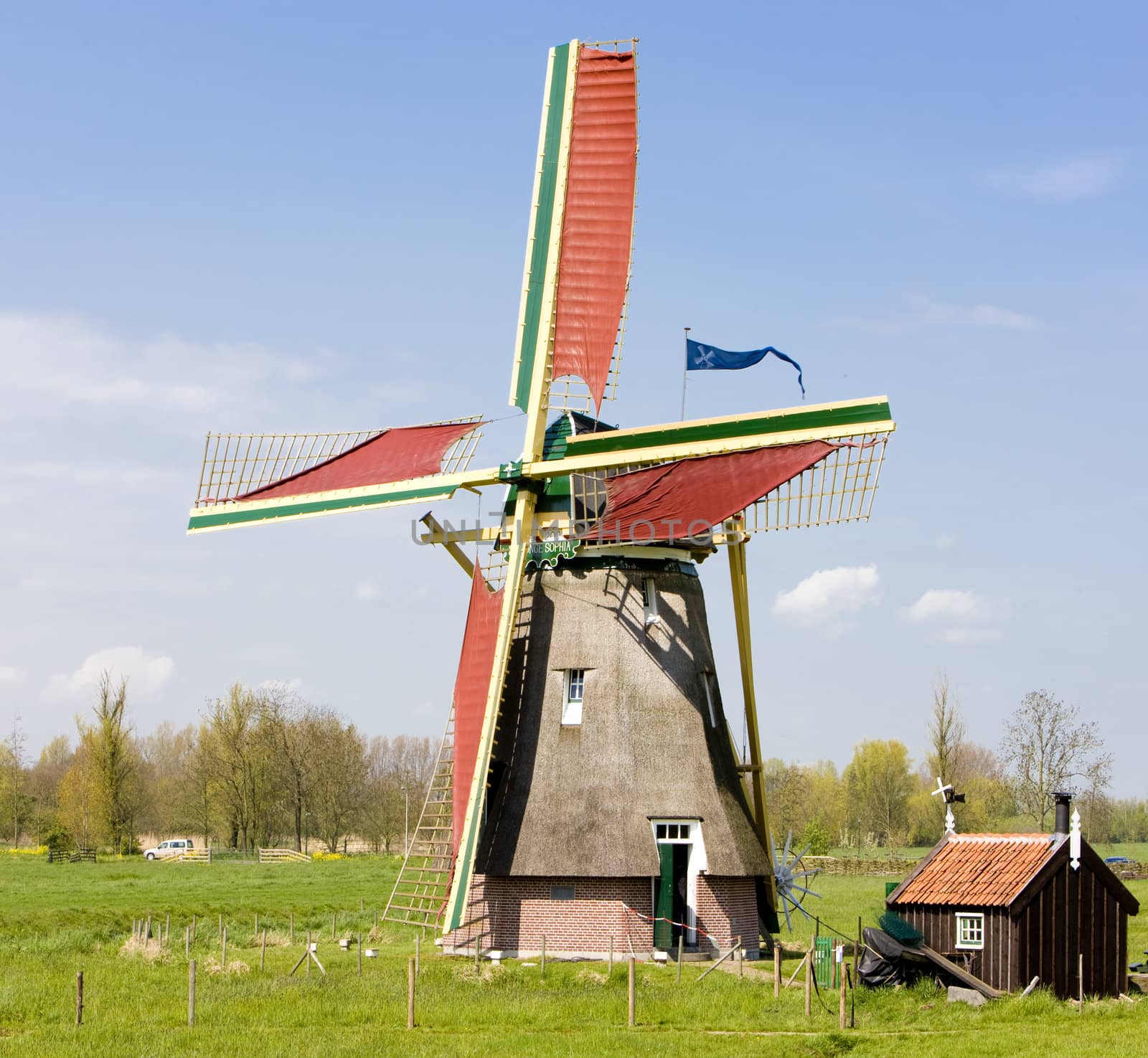 windmill, Ooievaarsdorp, Netherlands by phbcz