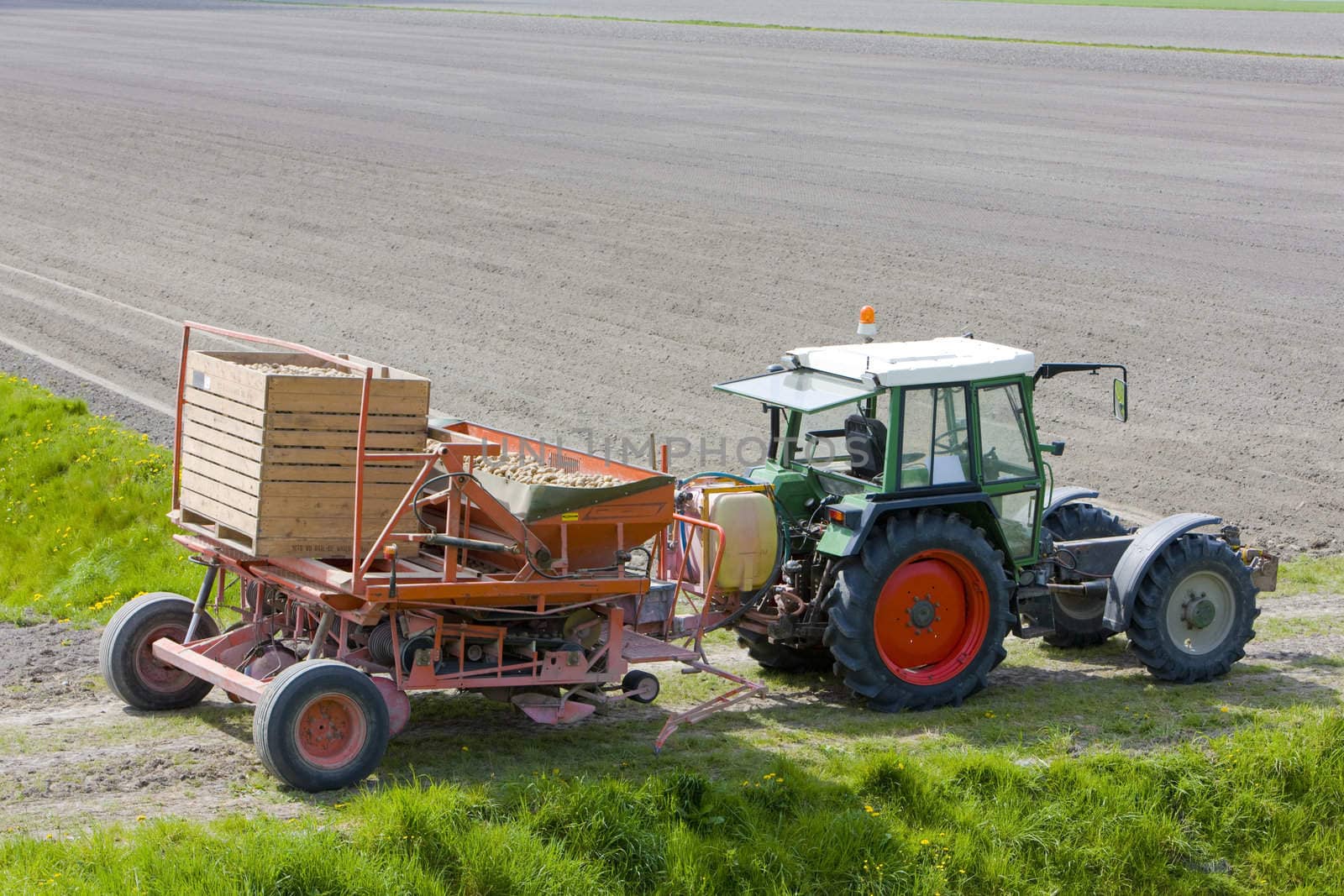 tractor on field, Netherlands