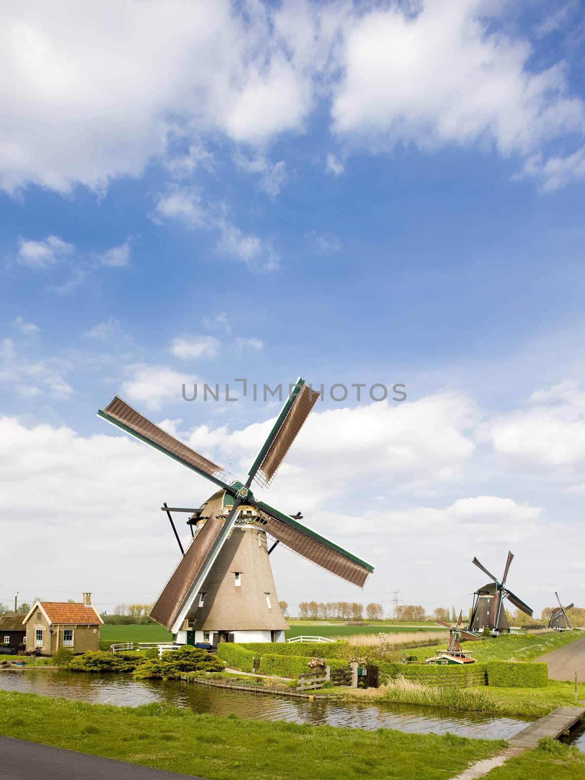 windmills, Zevenhuizen, Netherlands