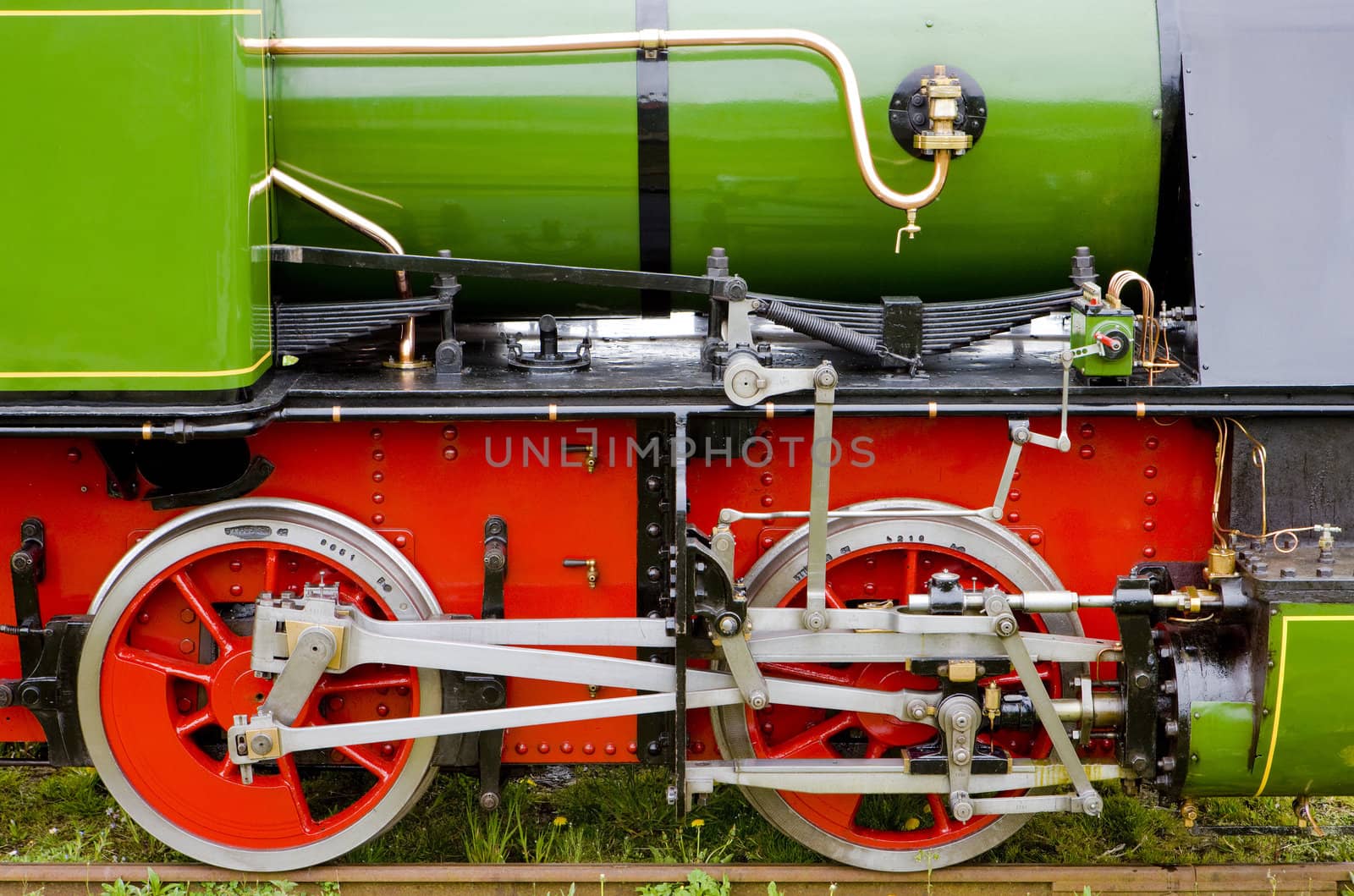 steam locomotive''s detail, Hoorn - Medemblik, Noord Holland, Netherlands