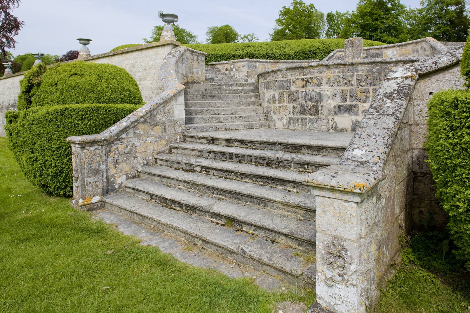 stairs, Abbey of Jumieges, Normandy, France