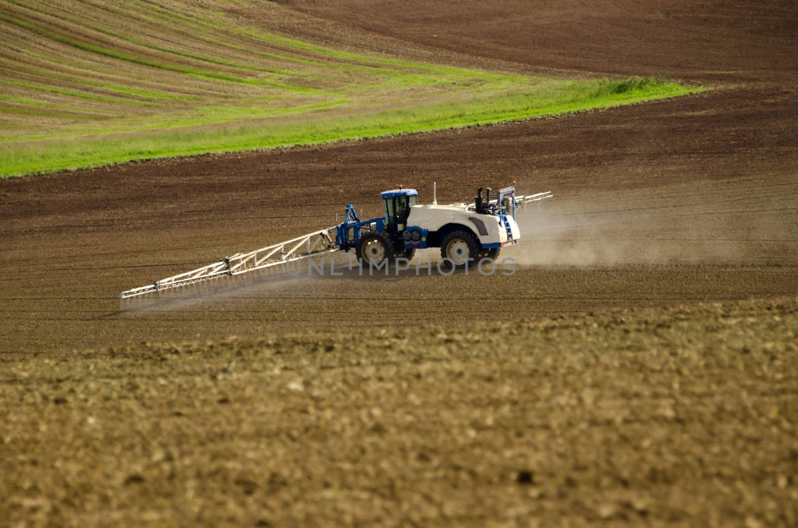 chemical treatment of the fields