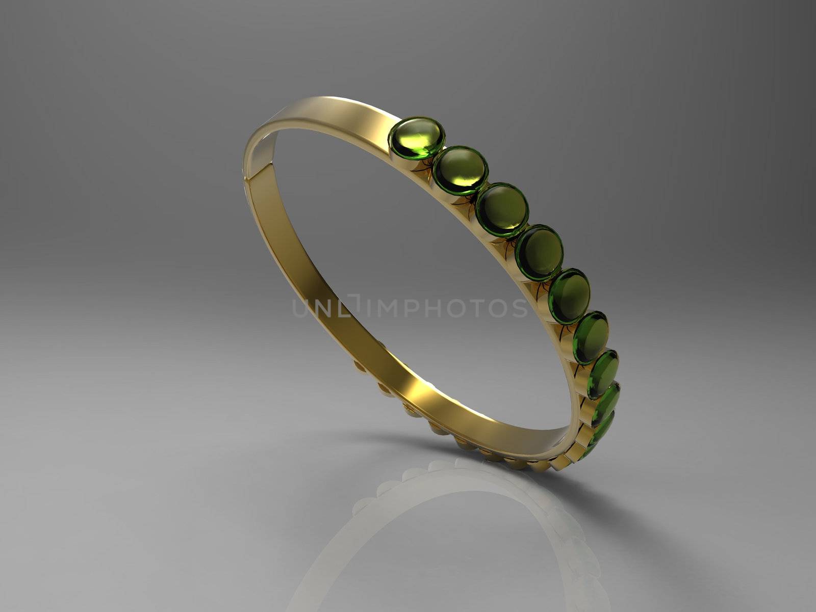 the ring and gemstones