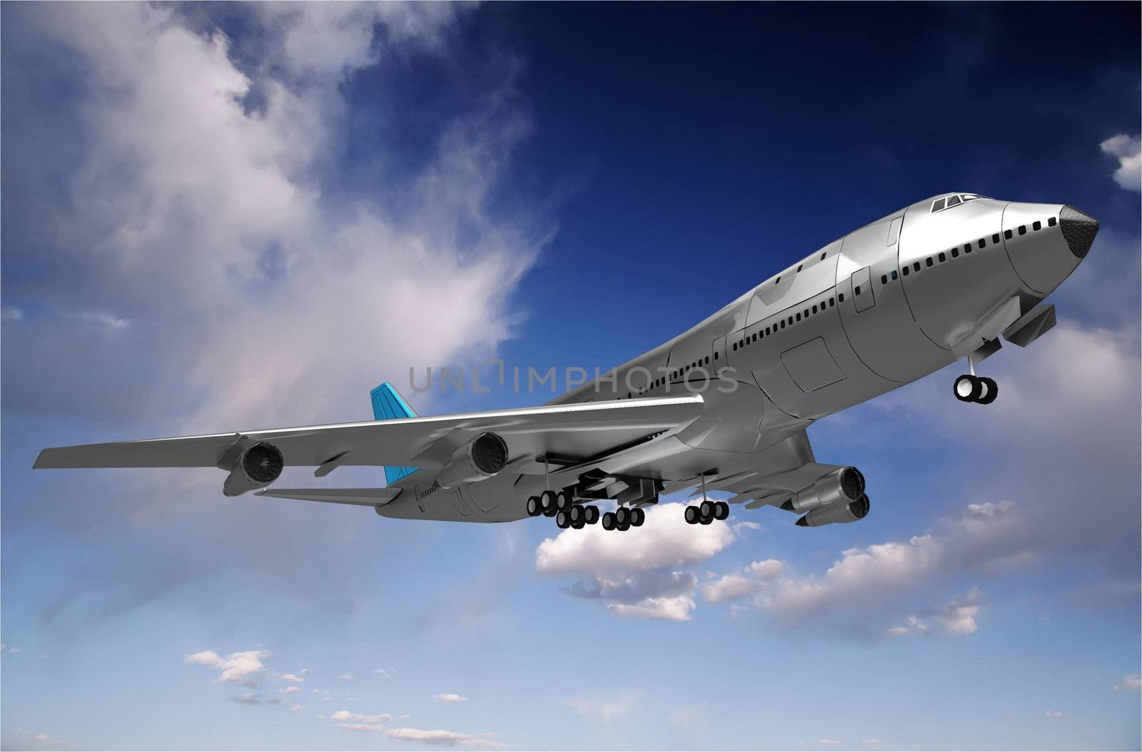 the plane which lands