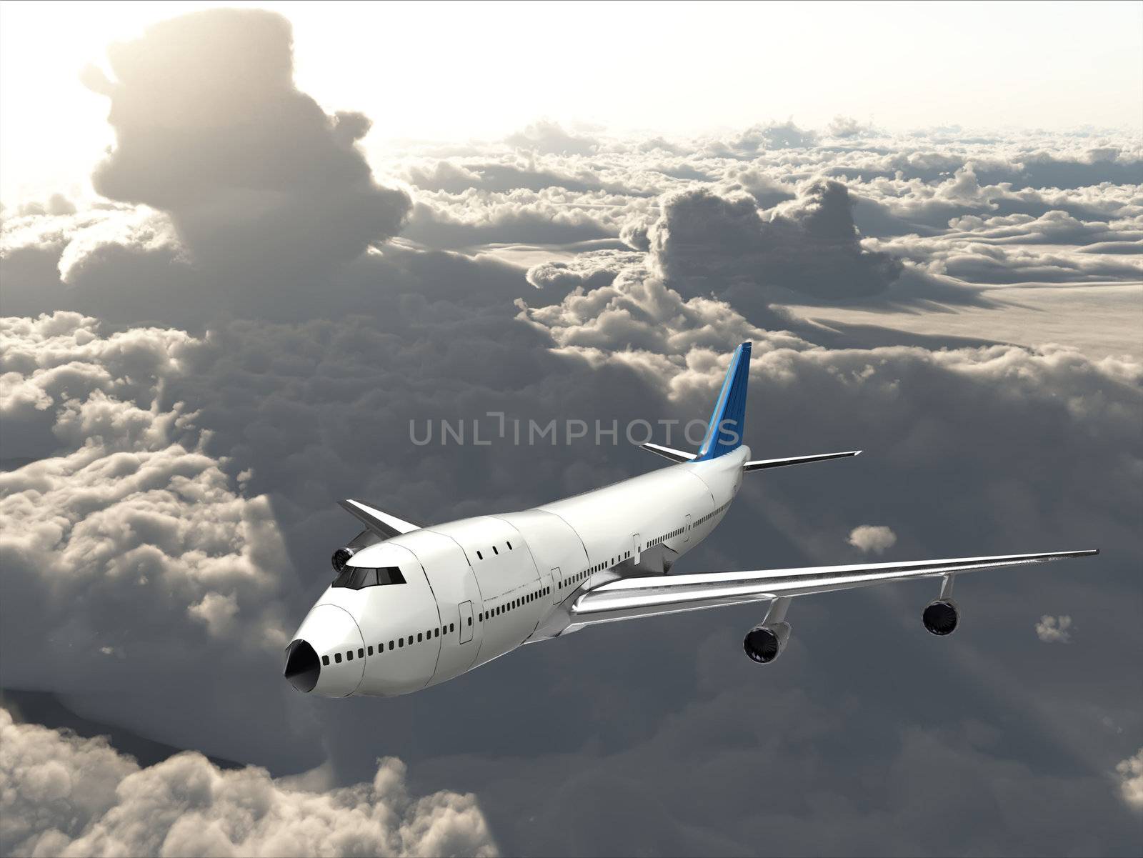 the airplane