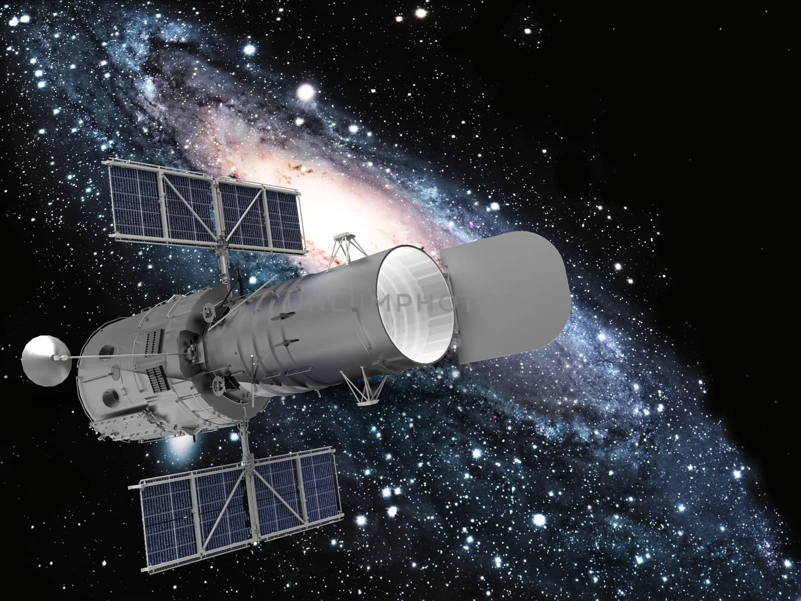 satellite and galaxy