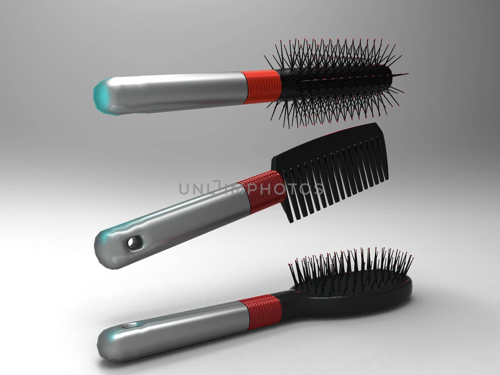 hair  brush and comb