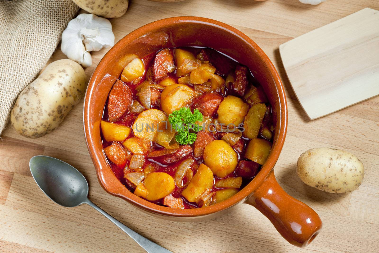 potato and sausage goulash by phbcz