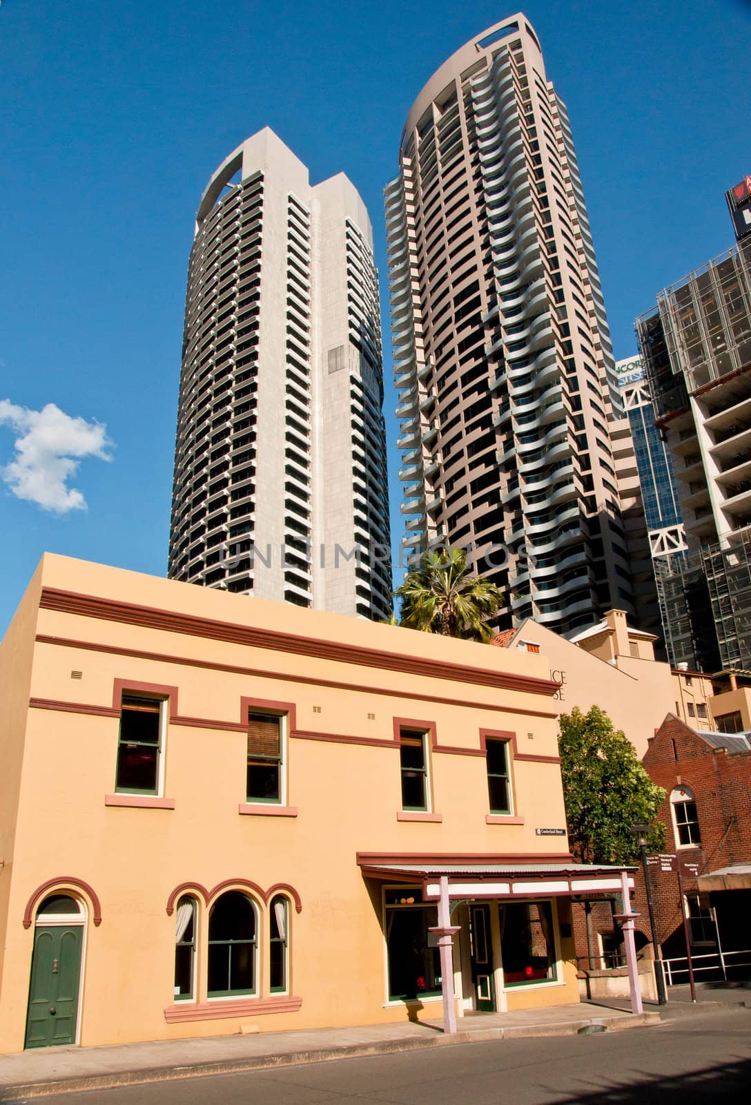 skycraper in downtown sydney, australia
