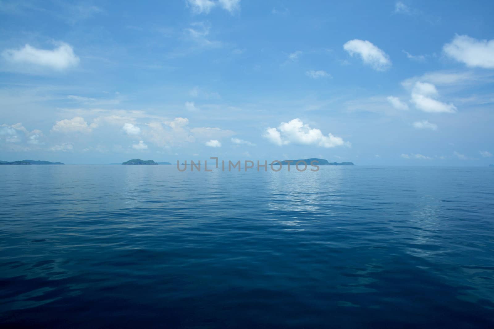 Blue Sea Background by liewluck