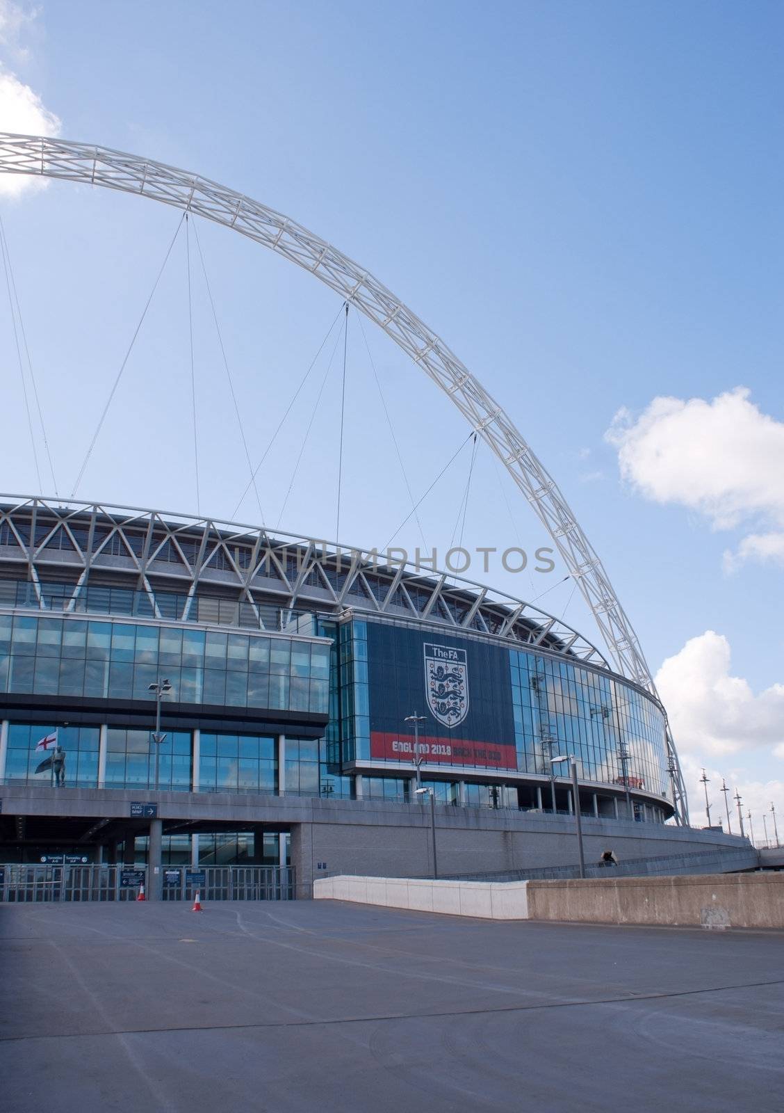 Empty entrance to Wembley stadium by AndreyKr