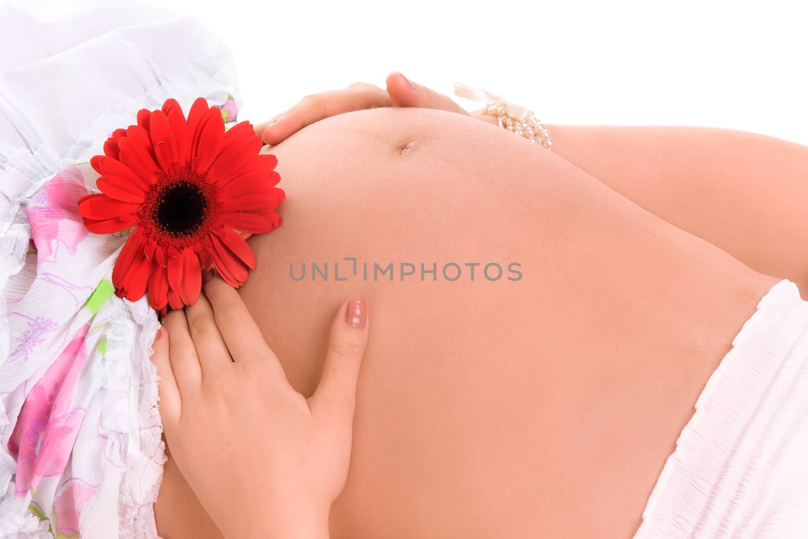 pregnant woman close-up by mozgova