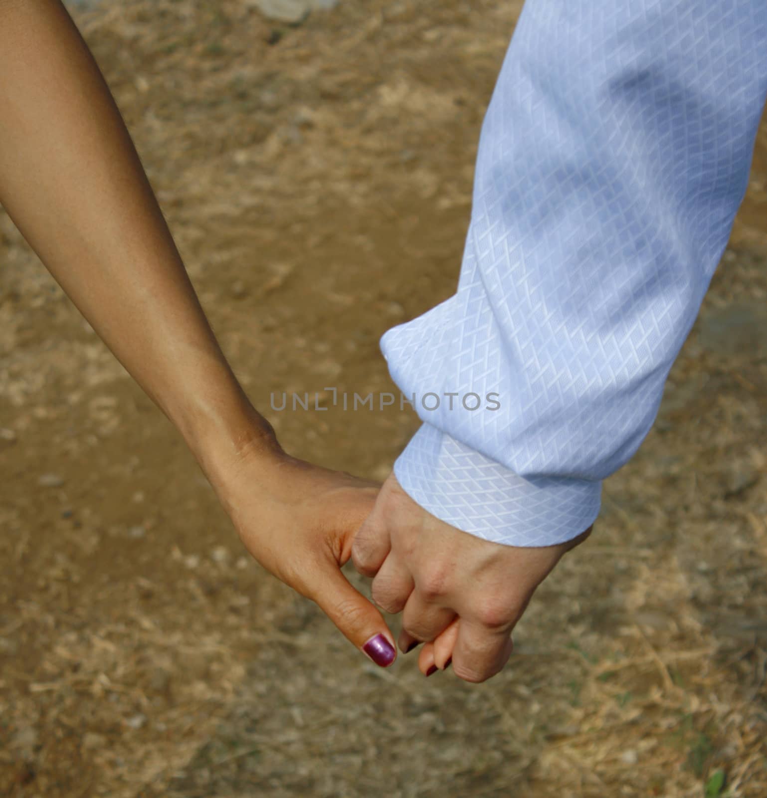 Hand in hand love and friendship concepts