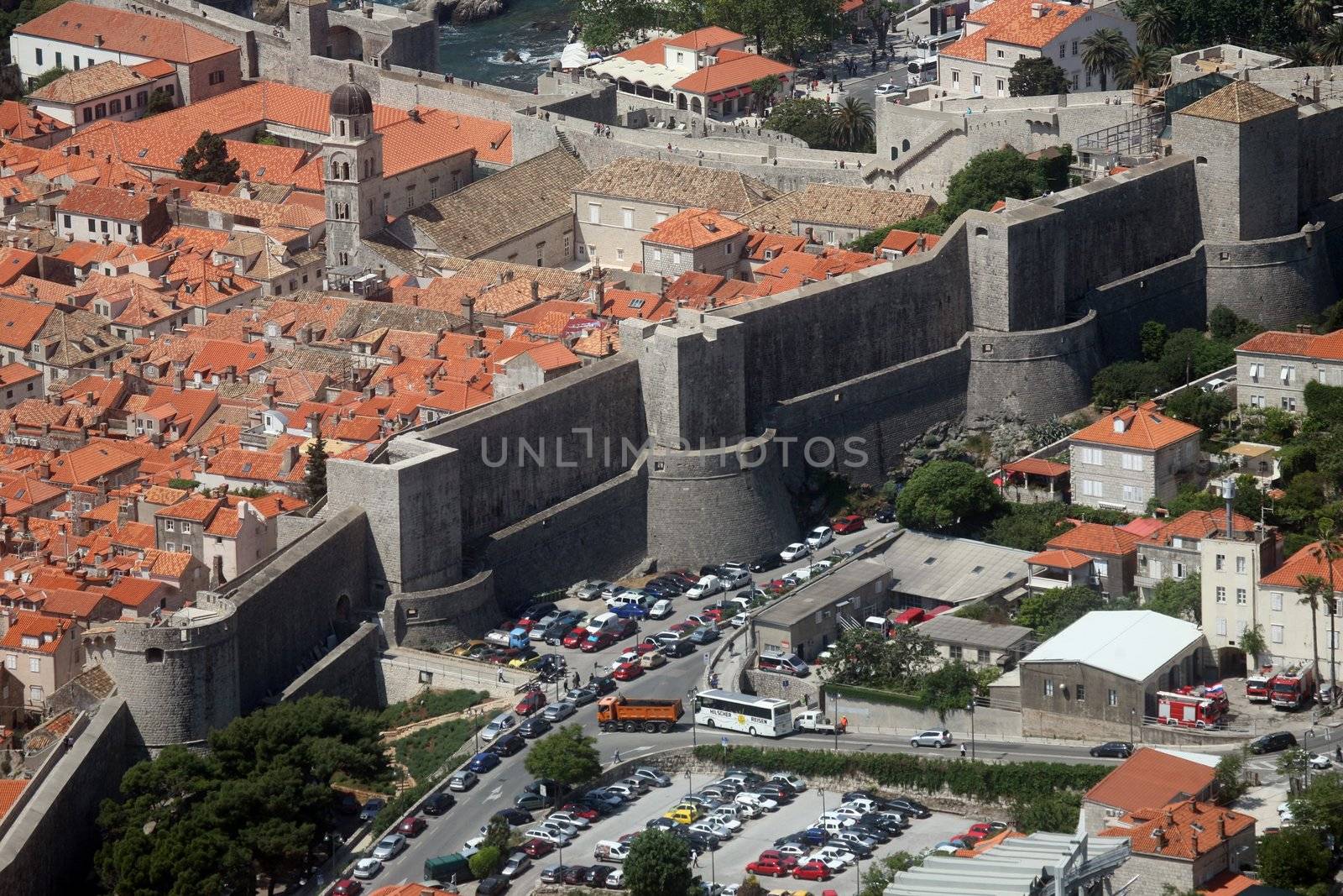 Dubrovnik old town city walls