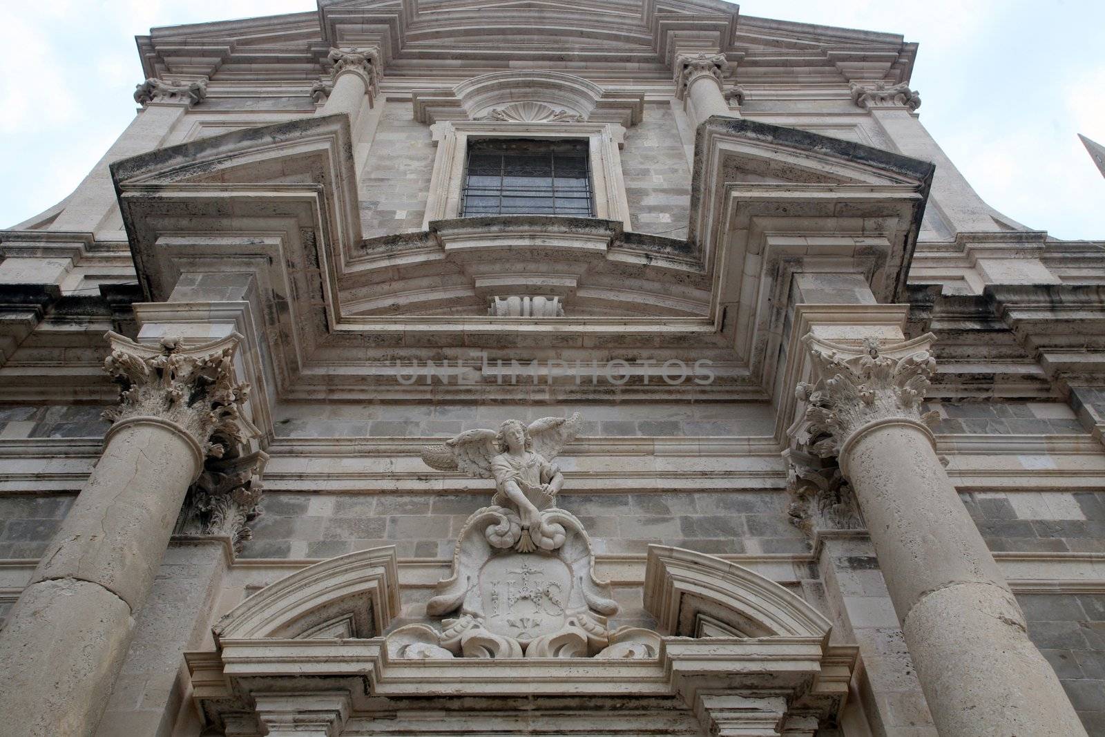 Portal of the church of Saint Ignatius in Dubrovnik