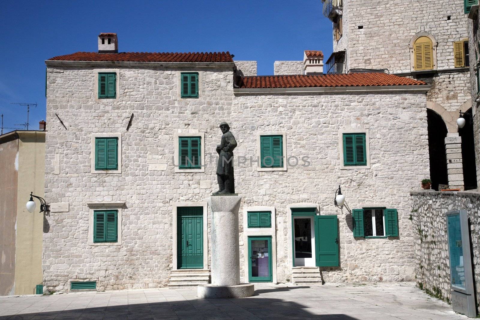 Ancient building in Sibenik, Croatia