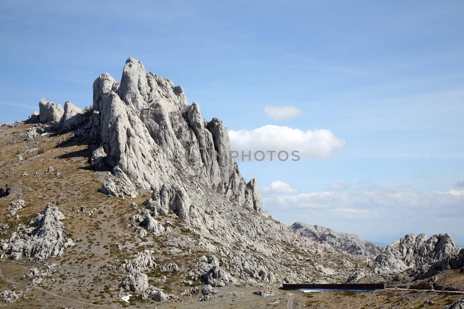 Cliff on mountain Velebit - Croatia by atlas
