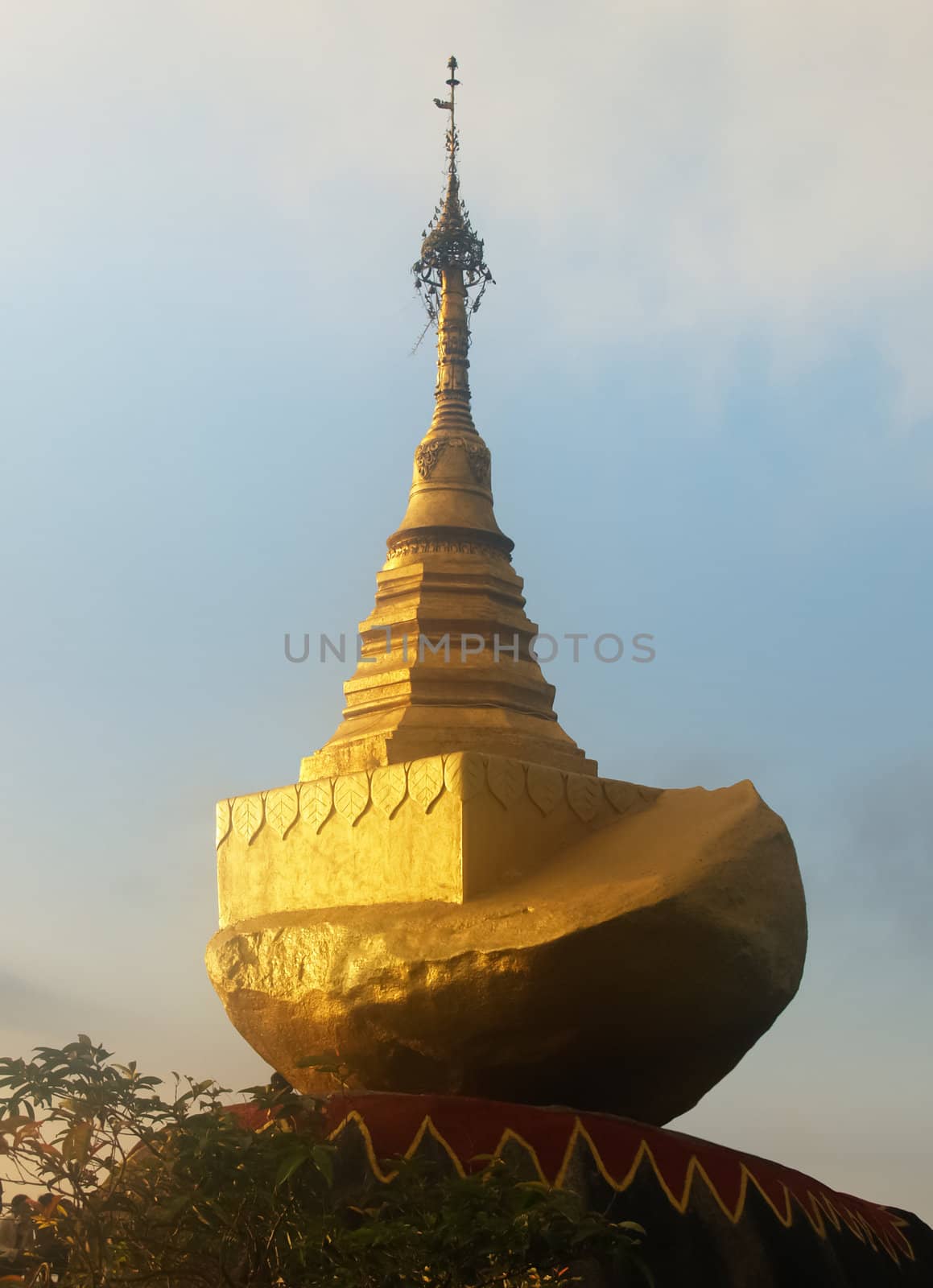 Golden rock, Kyaikhtiyo pagoda, Myanmar