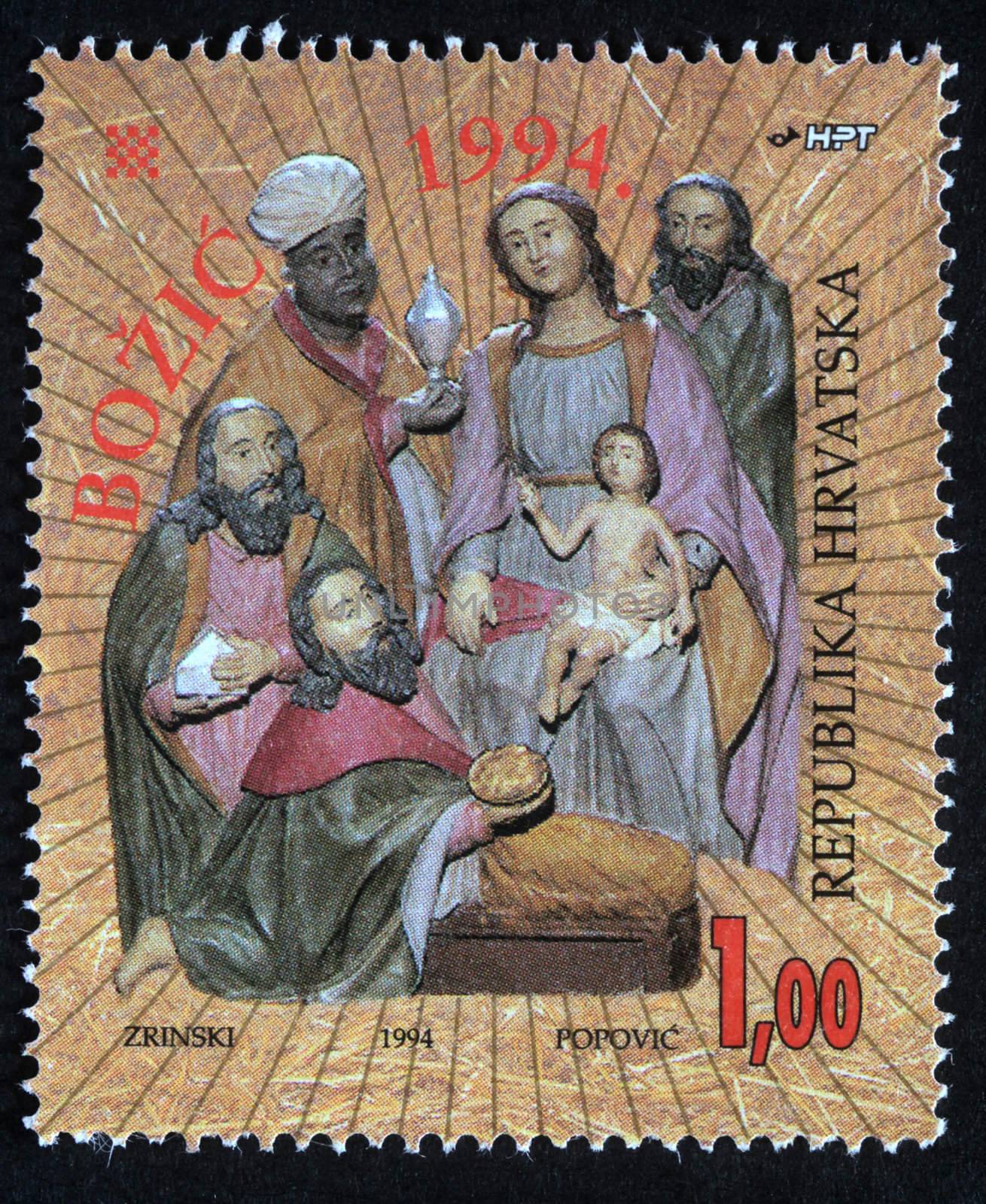 Nativity scene, adoration of the Magi by atlas