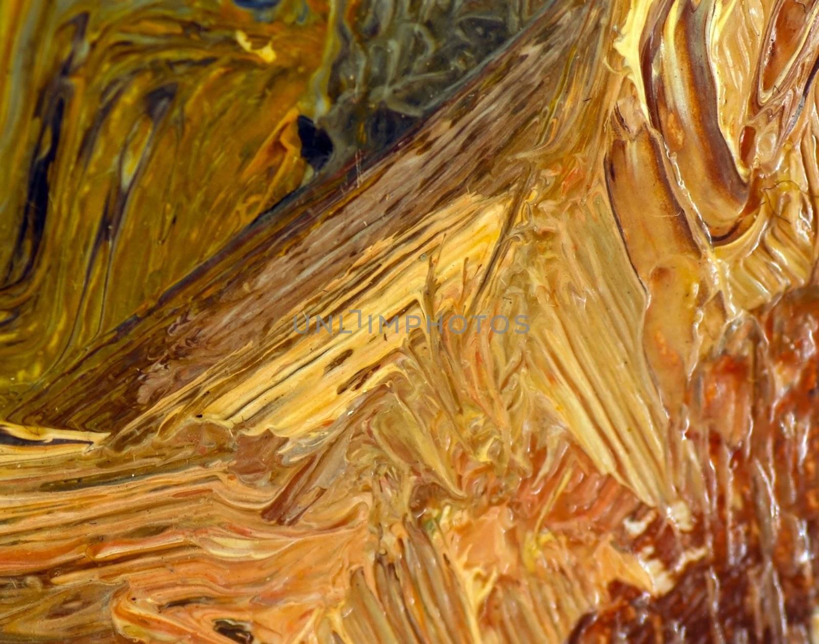 colorful oil painting texture closeup macro