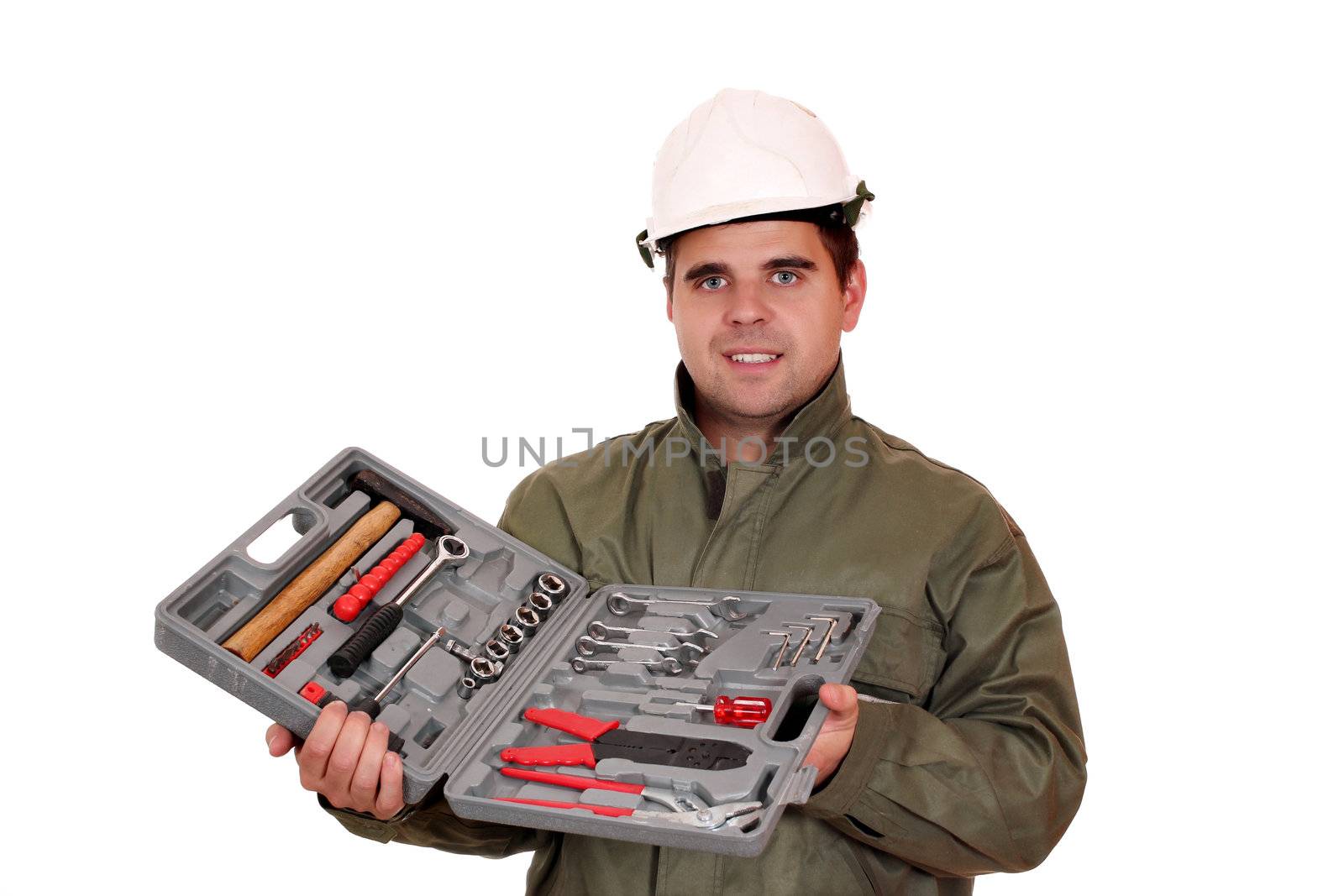 worker with toolbox