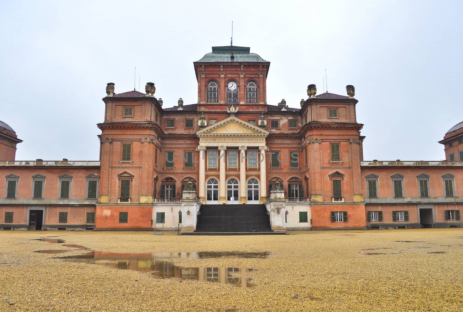 Castello di Racconigi baroque castle in Piedmont Italy