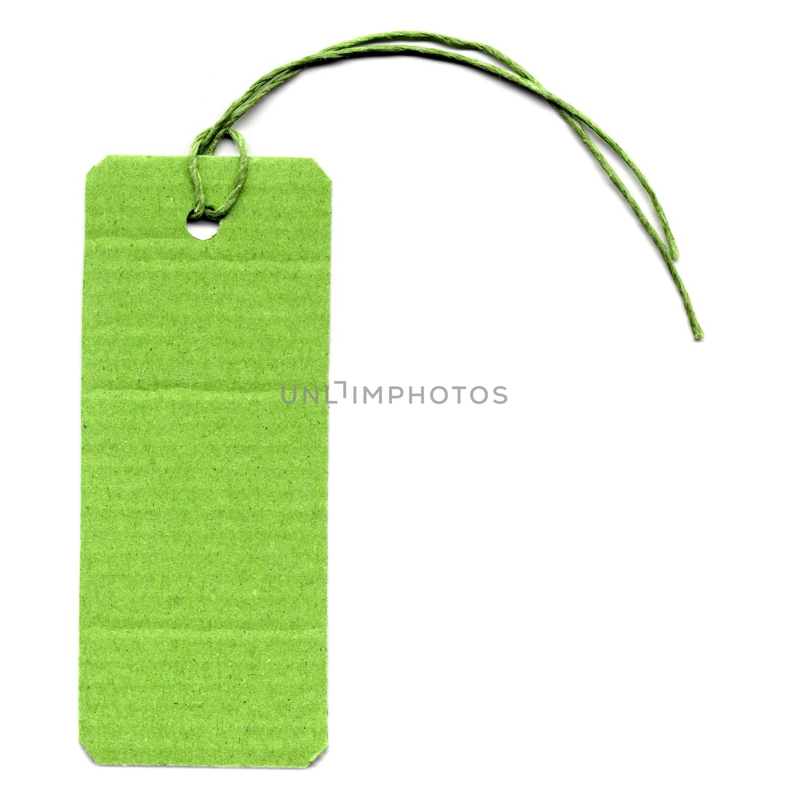 Price tag or address label with string