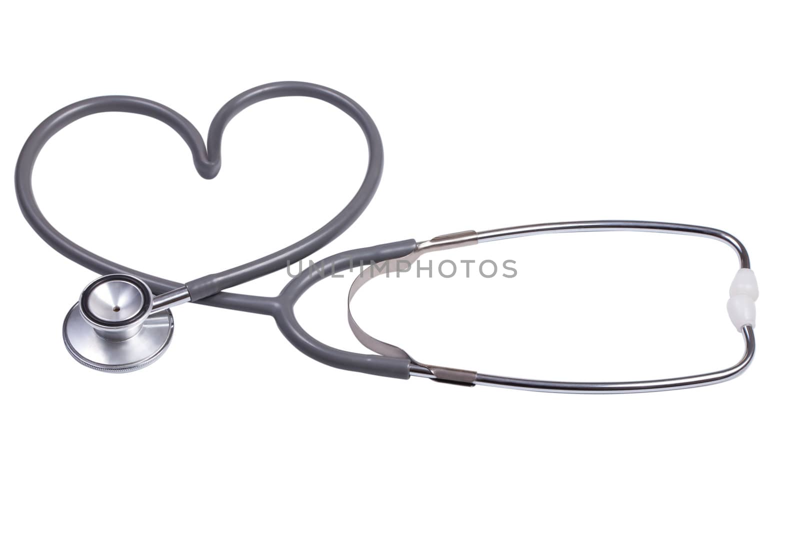 stethoscope with heart shape