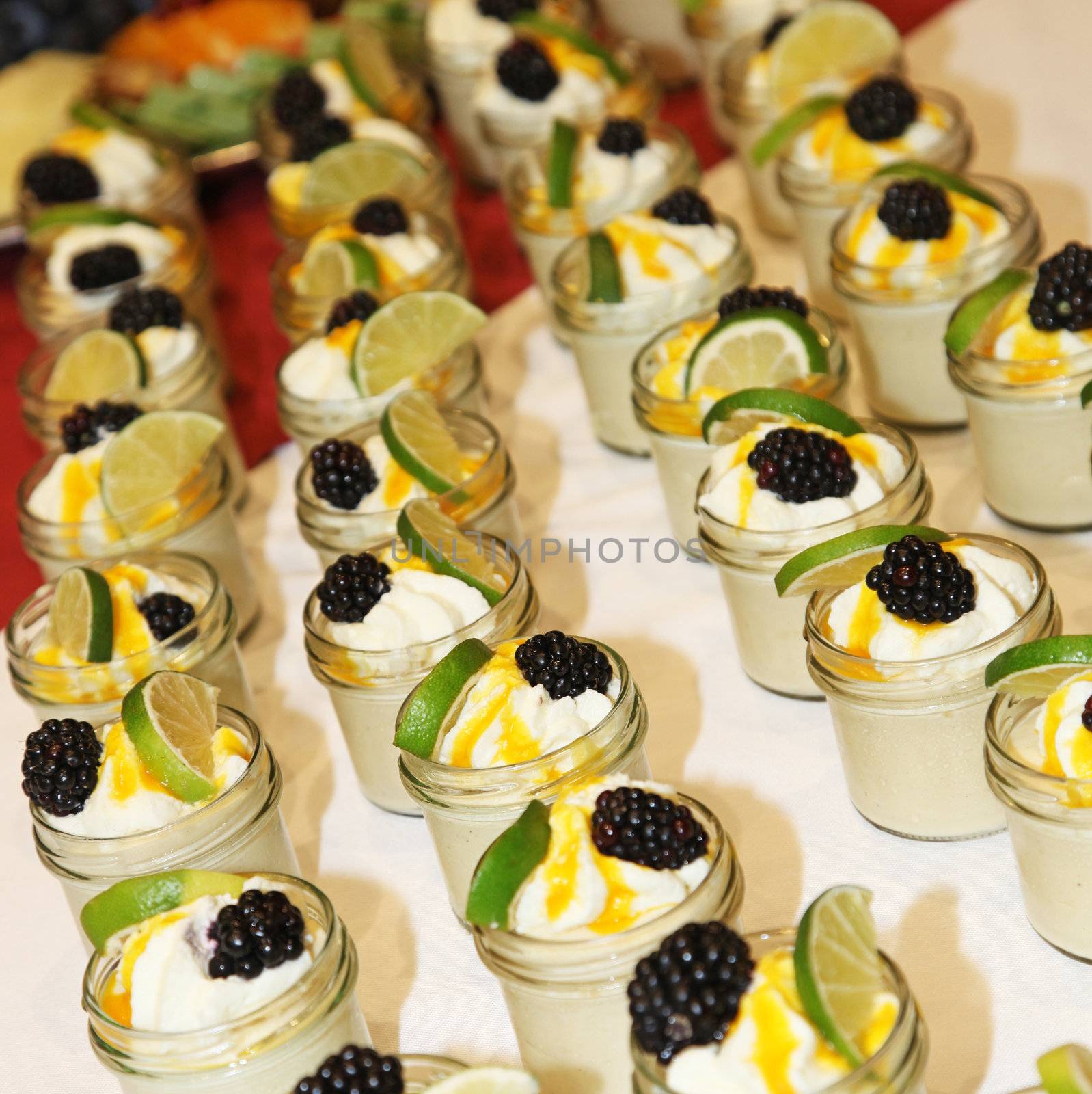  Pudding decorated with fruit by Farina6000