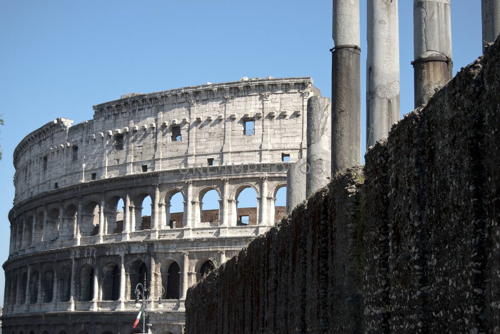Rome. The Colosseum, the symbol monument of the city