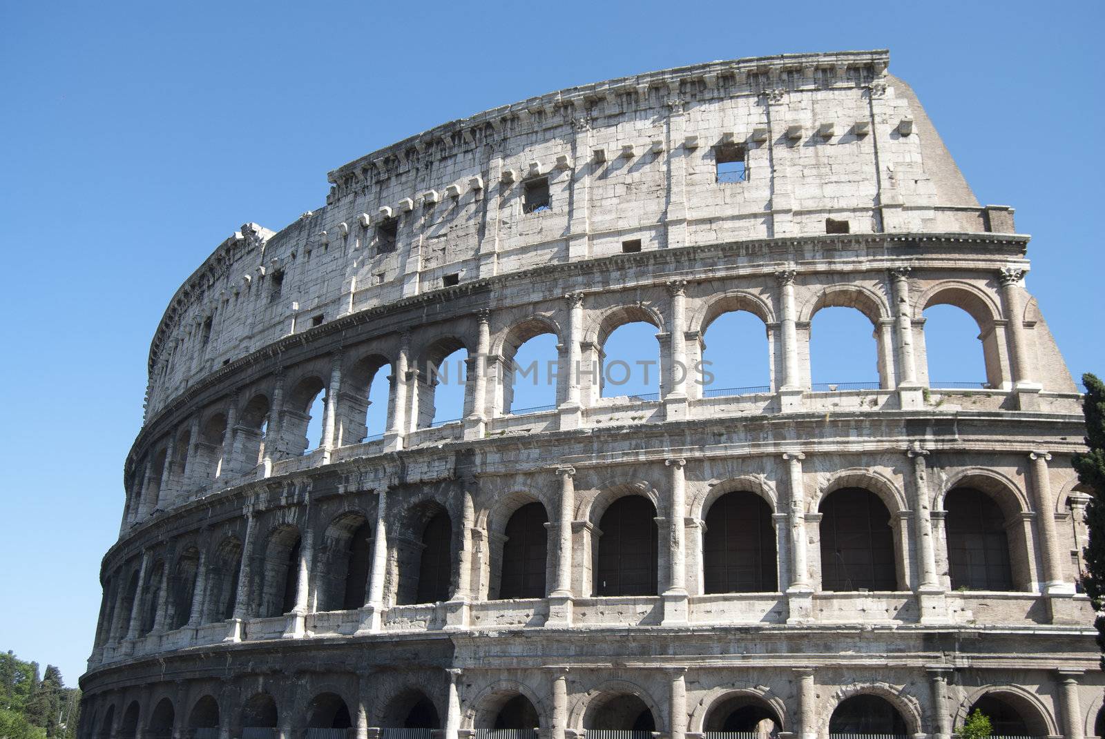 Rome. The Colosseum, romanity's symbol.  It is most famous monument of the city