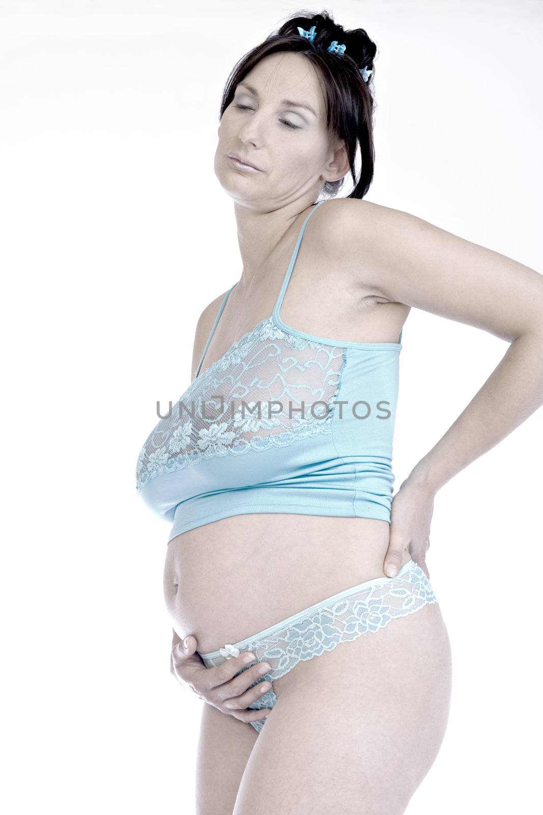 Pregnant woman in pain by DNFStyle