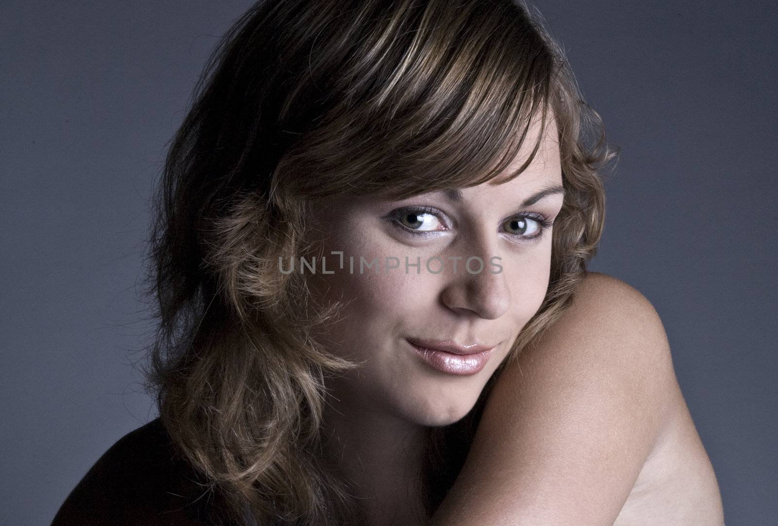 Studio portrait of a teenage model looking beautiful