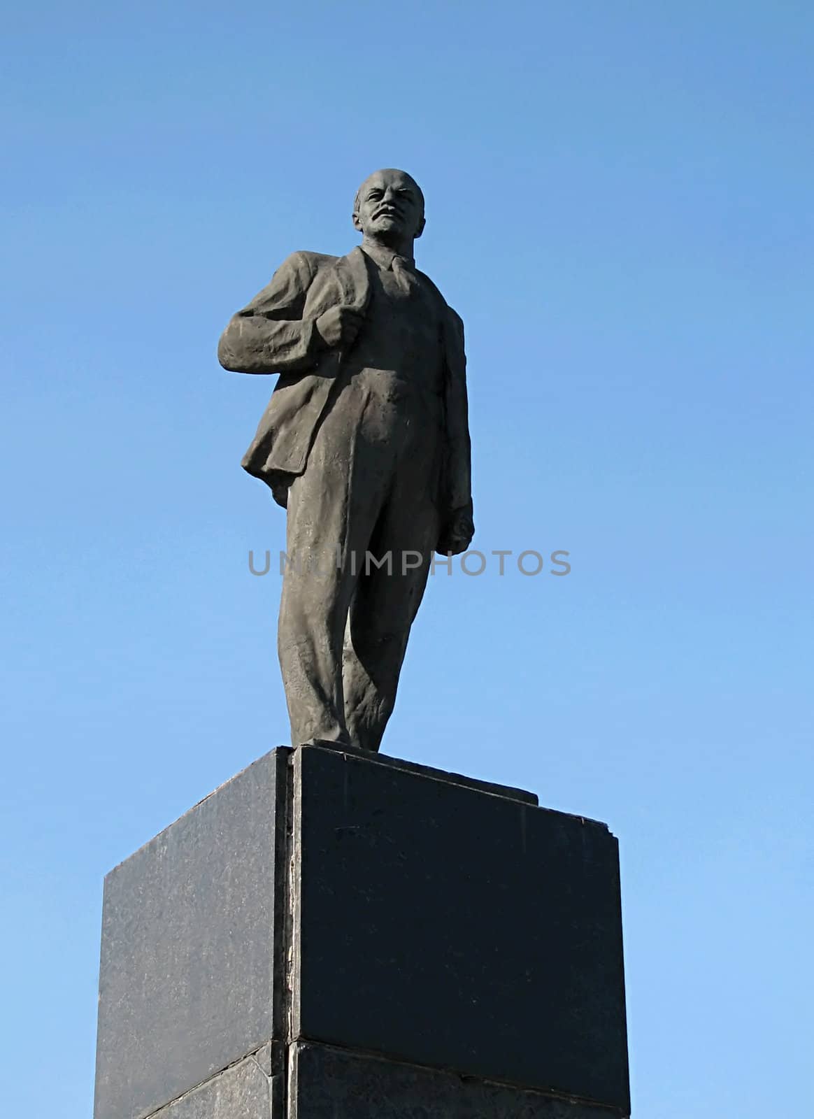 Lenin's monument in a Russian provincial town