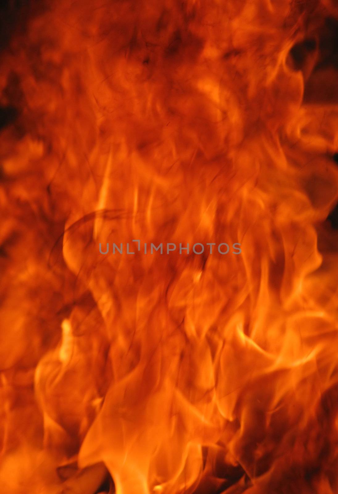 The close-up of a flame for a background