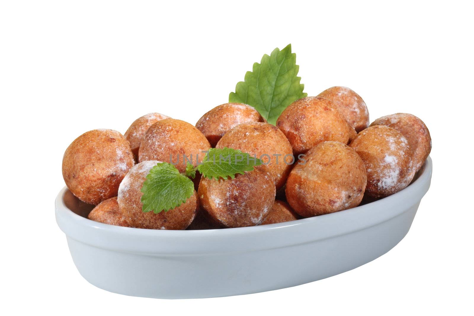 isolated doughnuts balls by Dven